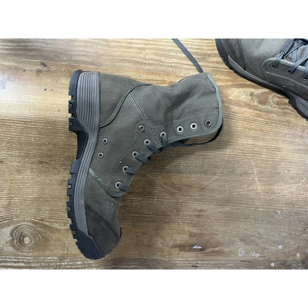 Men's Keen ASTM F 2413-18 Brown Military Green Work Steel Toe Utility Boots 14